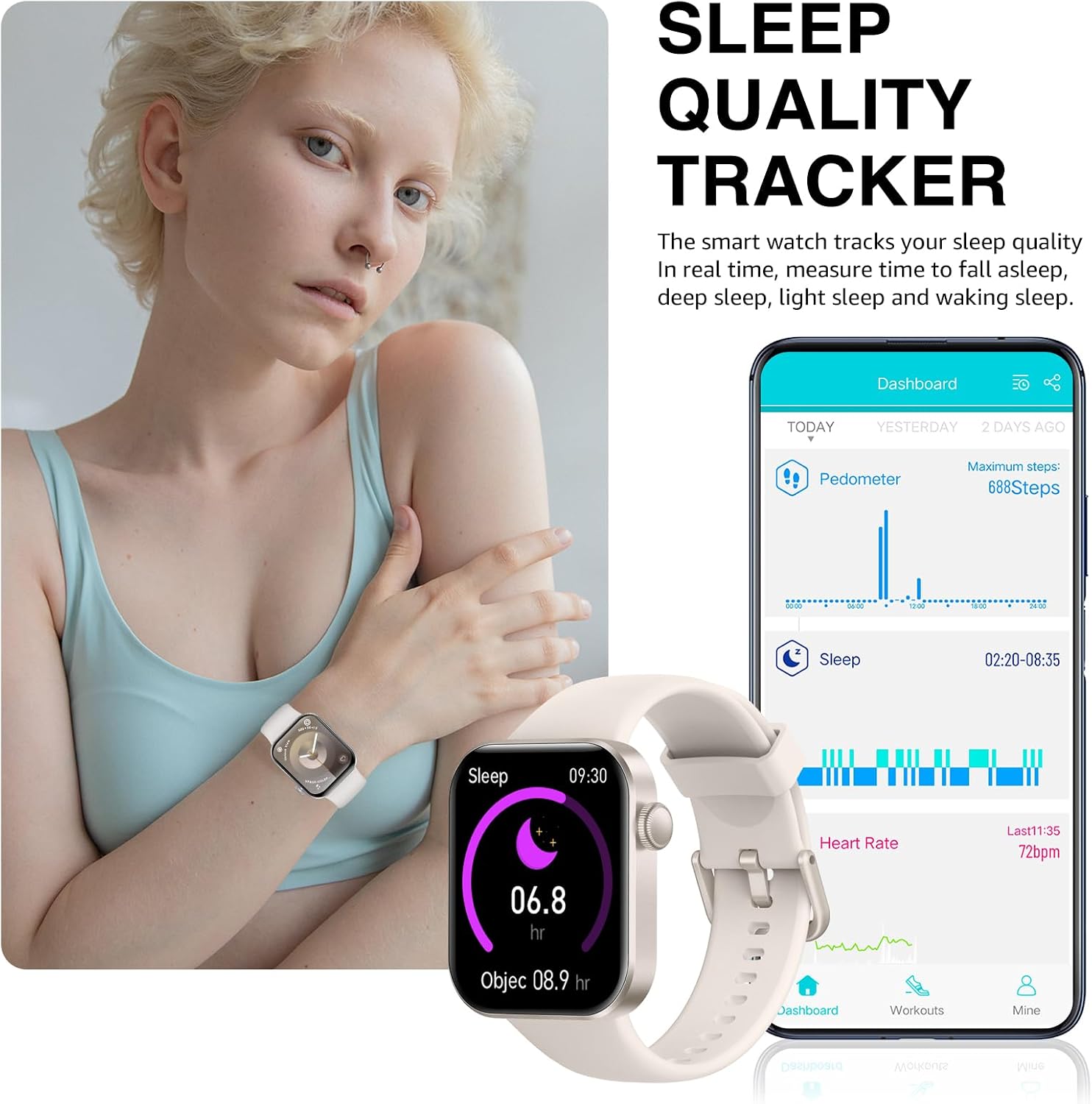 Detalle de Smart watch 1.85-inch TFT for calls