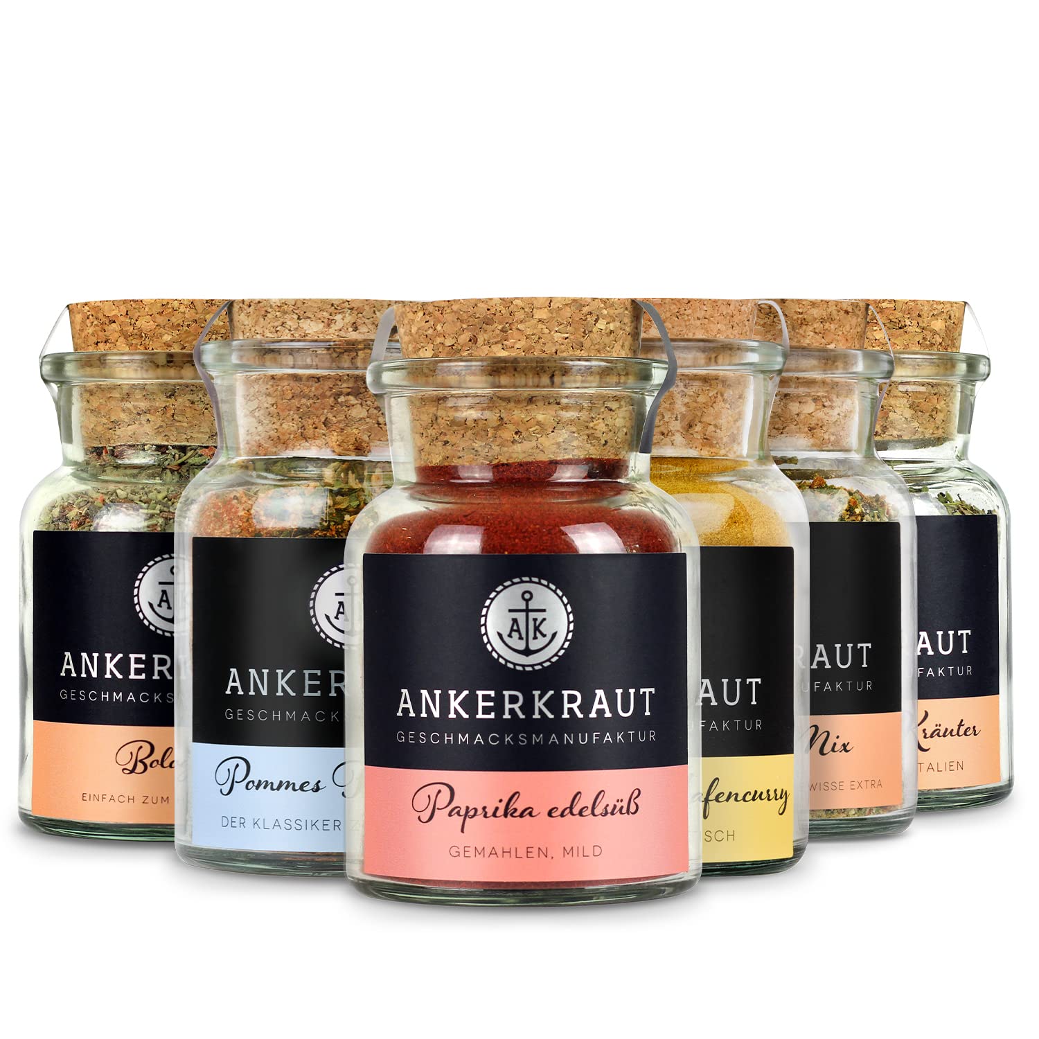 Thumbnail 1 de Ankerkraut Küchen Starter-Set mit 6 Gewürzen – Korkengläser als Kitchen-Basic für Einzug & Umzug