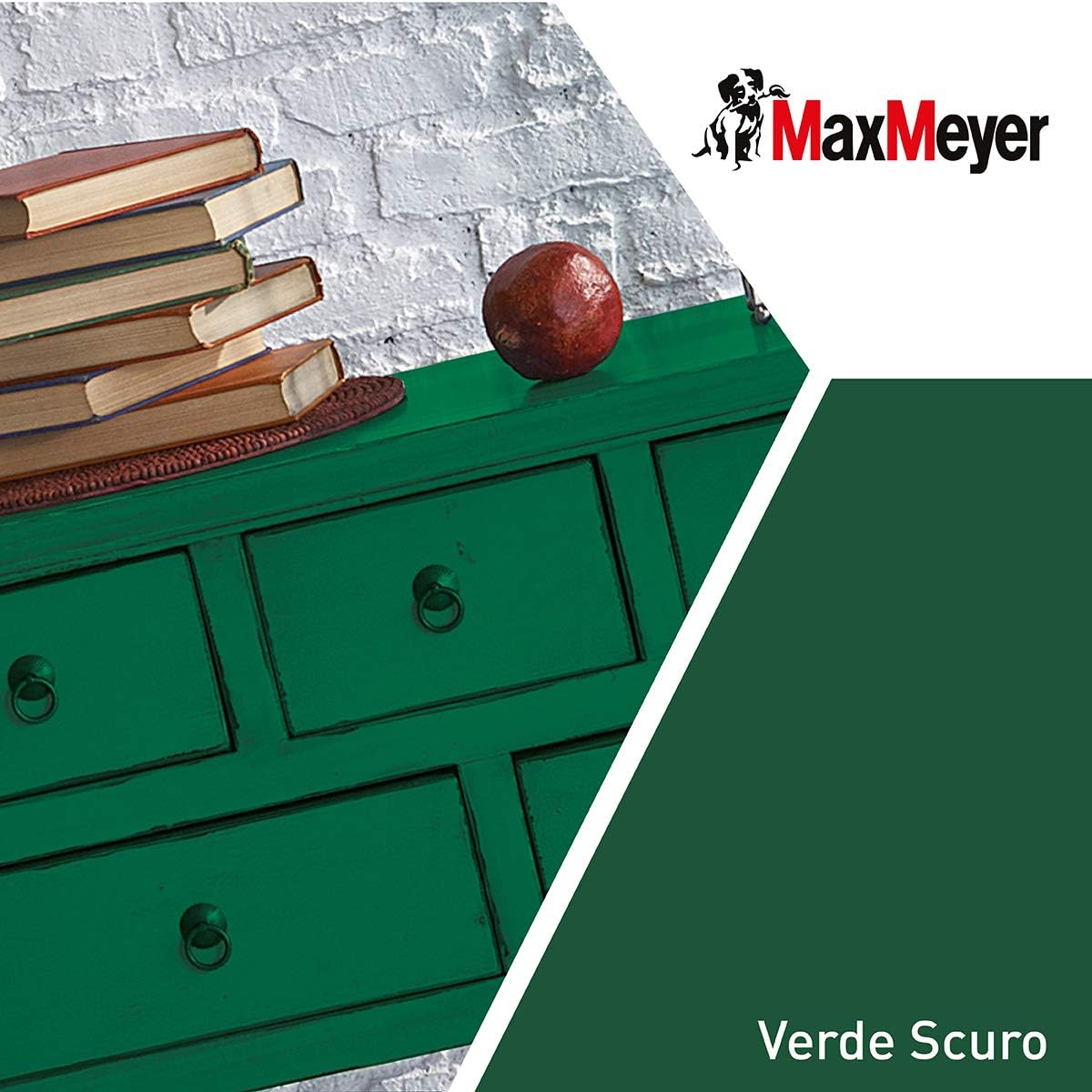 Detalle de Maxmeyer Smalto all’Acqua Poliuretanico Satinato Verde Scuro 2 L