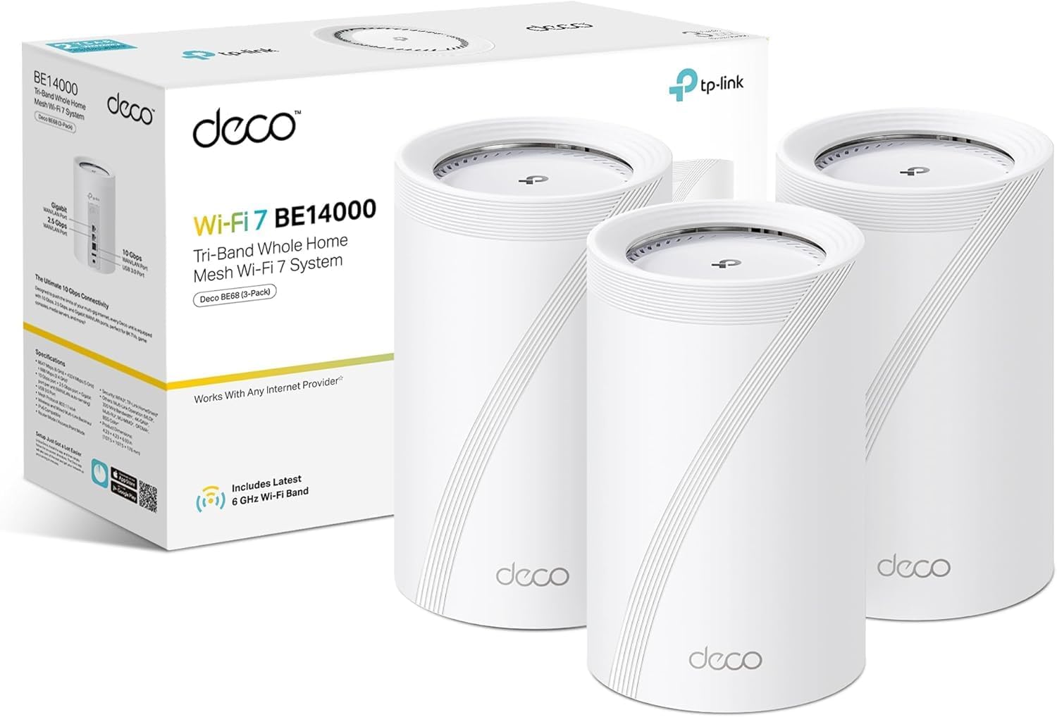 TP-Link Deco BE68 BE14000 Mesh Router 14 Gbps
