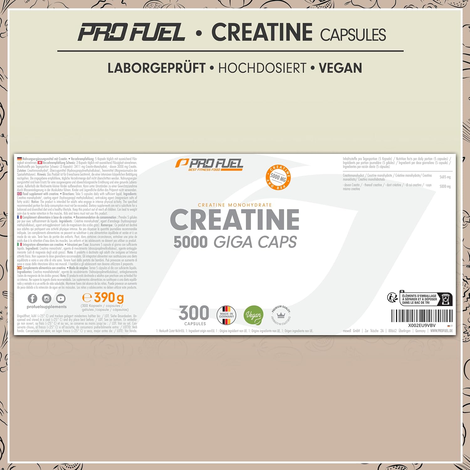 Thumbnail 5 de Creatin 5000 Giga Caps 1137 mg