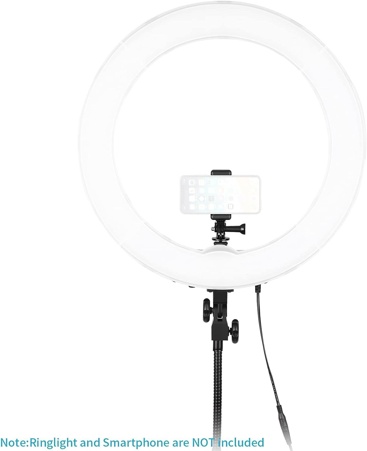 Detalle de NEEWER Kit d’adaptateur pour support téléphone / griffe de caméra d’action (zapata, 1/4" pour GoPro, DJI, iPhone, Galaxy et plus)