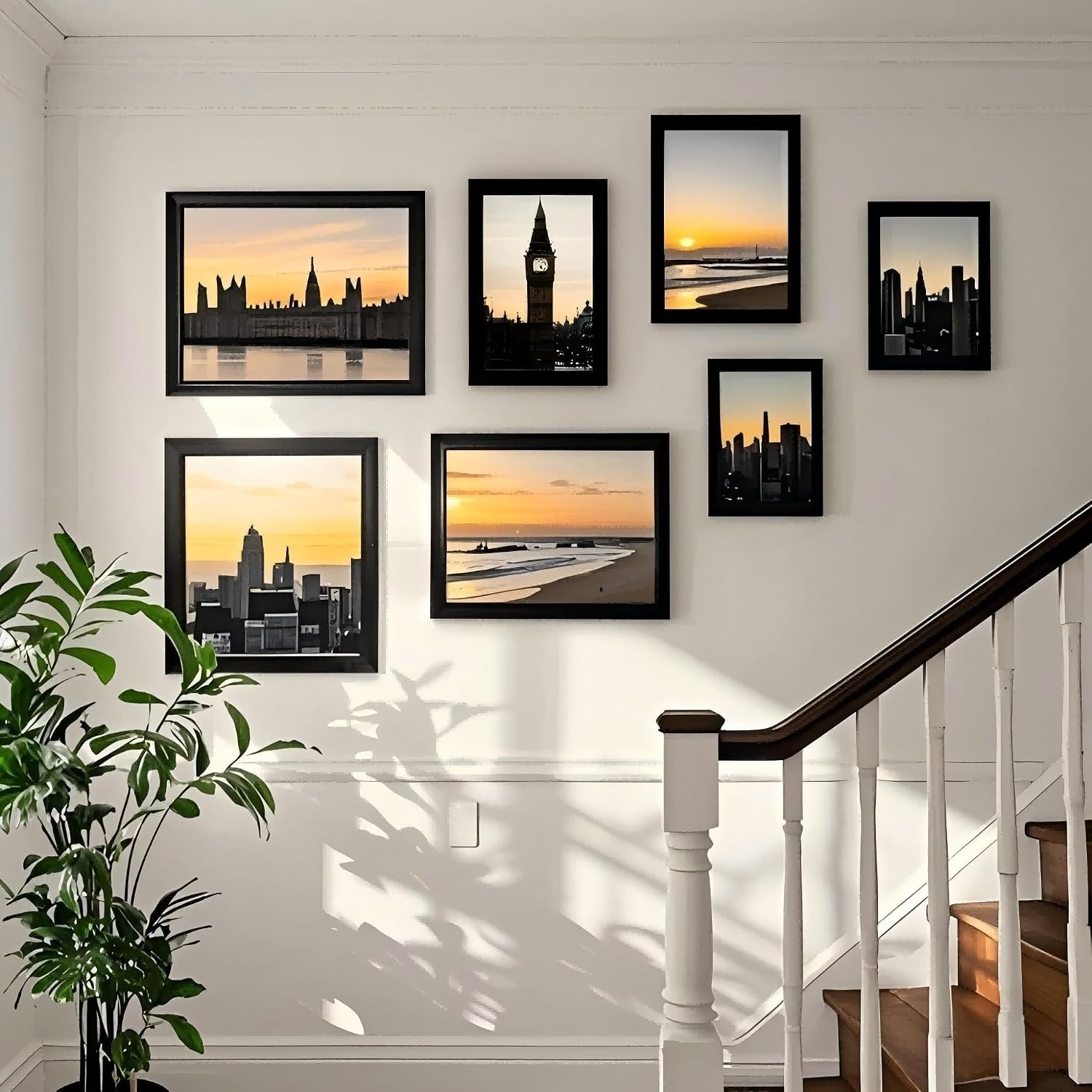 Detalle de 50x70 Black Wooden Picture Frame – Versatile 50x70 cm Frame for Poster or Certificate