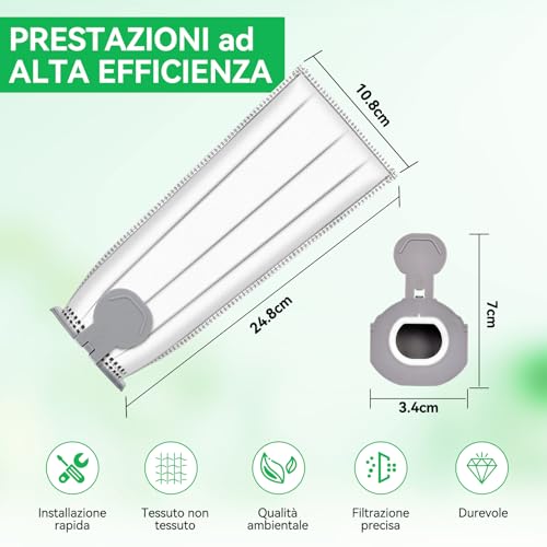 Detalle de 15 Stück Staubsaugerbeutel für Vorwerk Kobold VK7 – kompatibel VK7 FP7S + 3 HEPA-Filter