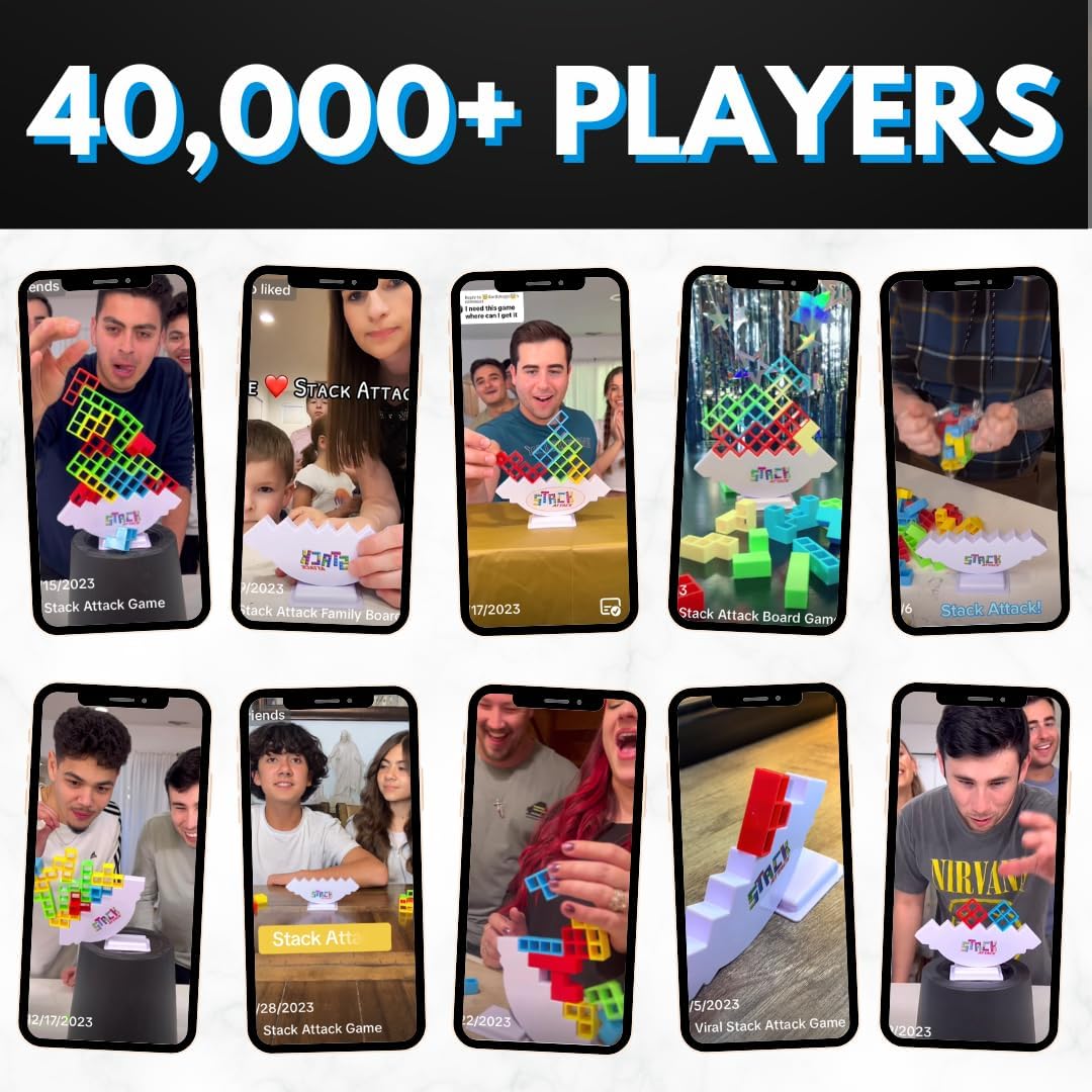 Detalle 1 de Stack Attack Tower Game 48 pcs stacking