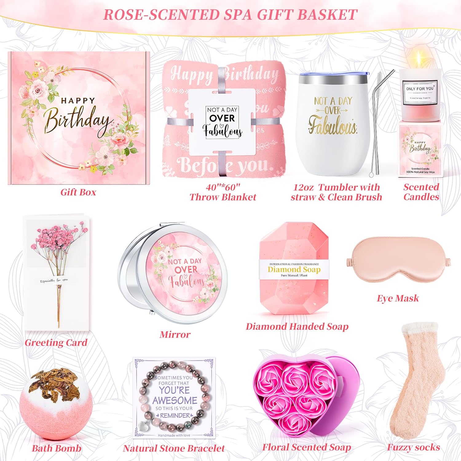 Detalle 2 de Fortuning's JDS 15PCS Self Care Spa Gift Set