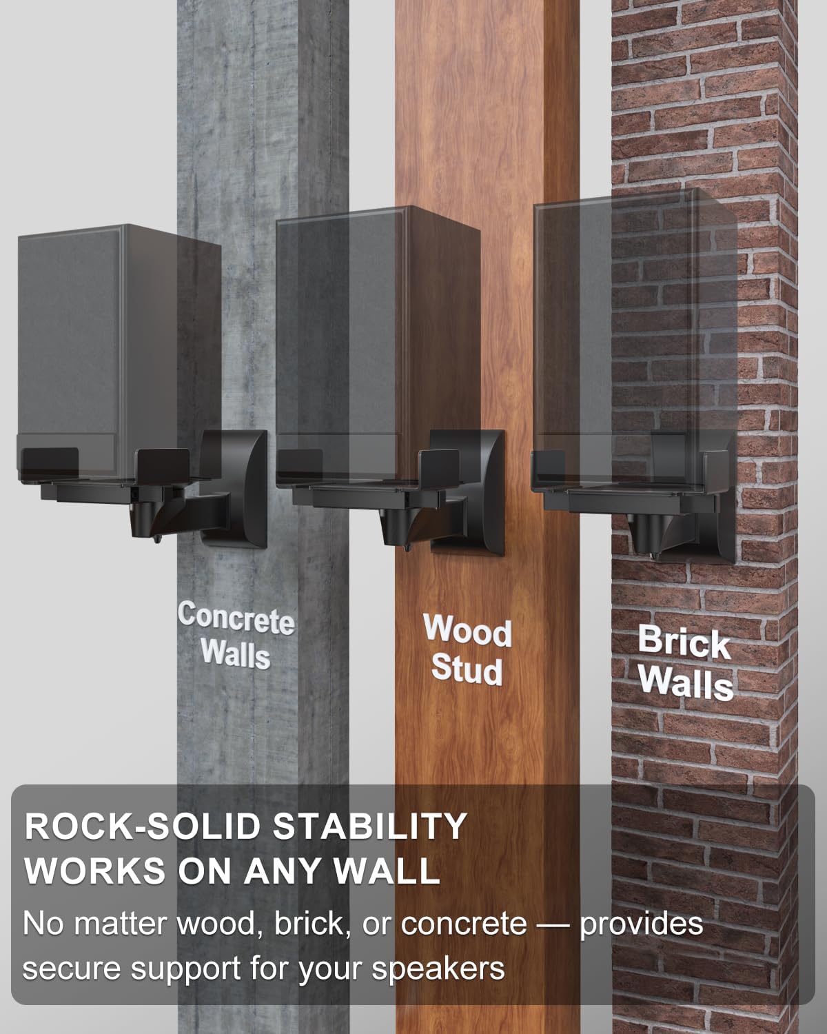Thumbnail 6 de WALI SWM201 Speaker Wall Mount 55 lbs