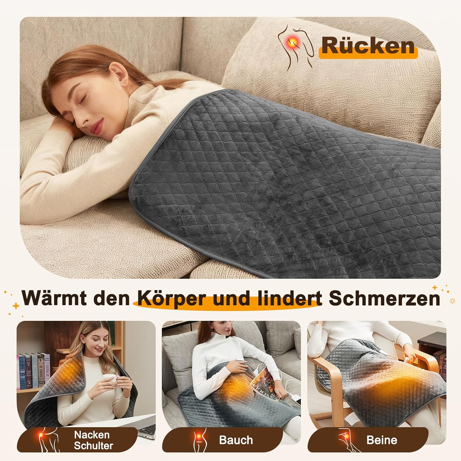 Thumbnail 2 de Focbeo XXXL Heizkissen 80×60 cm ♨