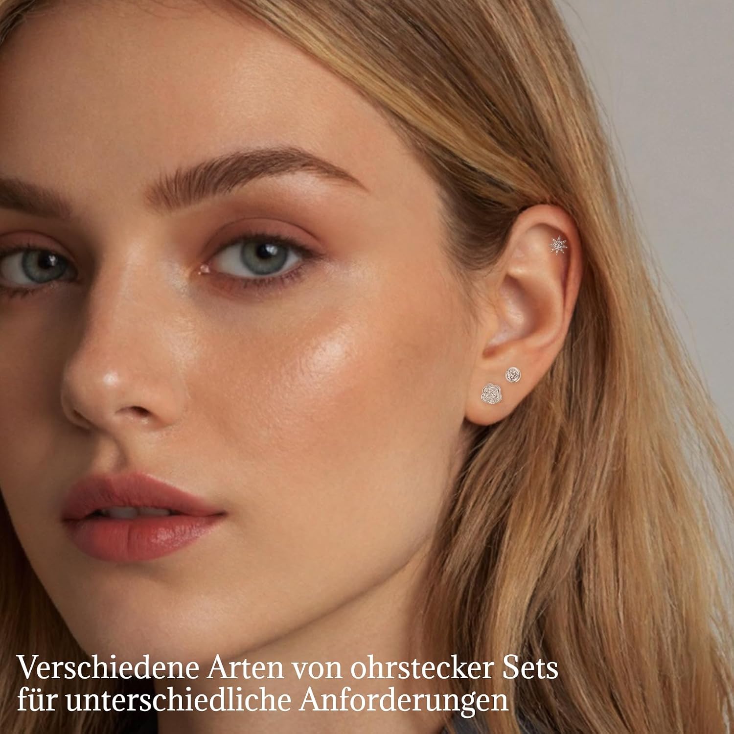 Thumbnail 2 de jagosen Ohrstecker Set 3 Paar Silber 925