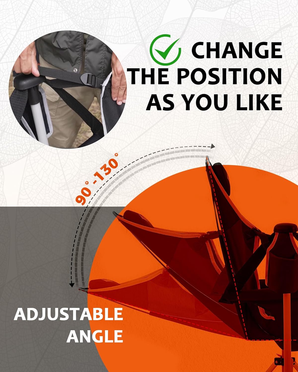 Thumbnail 6 de KingCamp Hammock Camping Chair with Adjustable Recline (Up to 400 lbs) — Oversized Portable Rocking Camp Chair