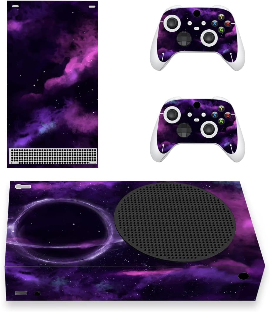 Detalle de Playvital Purple Deep Space Custom Vinyl Skins for Xbox Series S (Console + Controller)