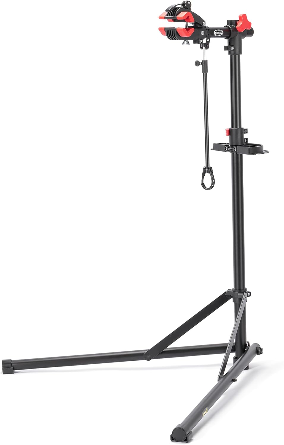 CXWXC 30KG loading bicycle repair stand with 360° swivel clamp, magnetic tray and quick-release rod