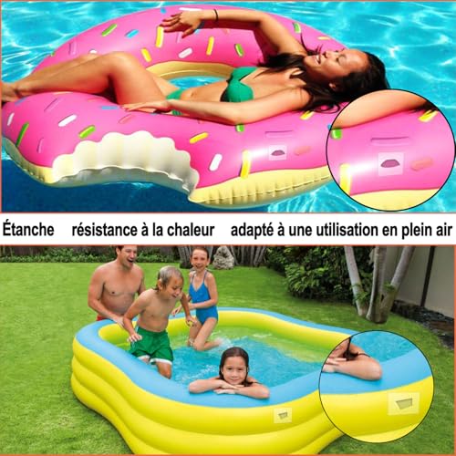 Thumbnail 5 de Kit de réparation KAIHENG 6 pièces TPU – 8,8 cm x 8,8 cm, imperméable pour piscines gonflables et objets tubulaires