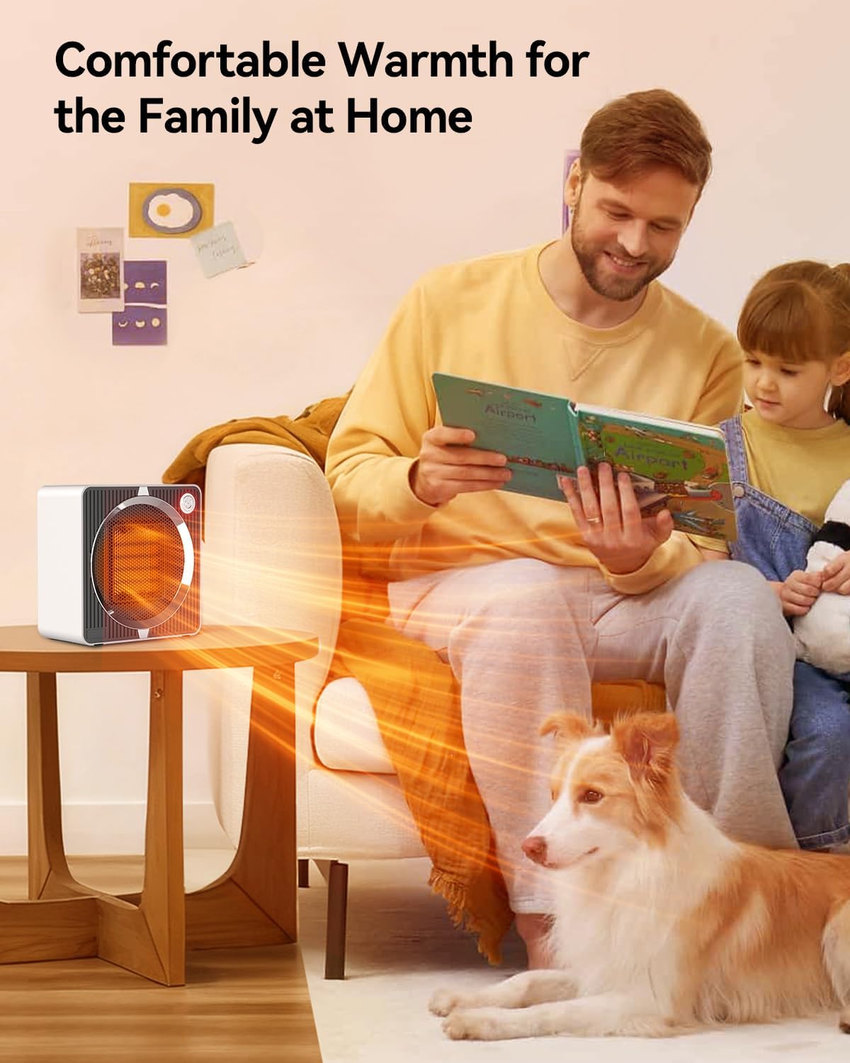 Thumbnail 6 de Portable Electric Space Heater – compact indoor heating for bedrooms, offices and living rooms