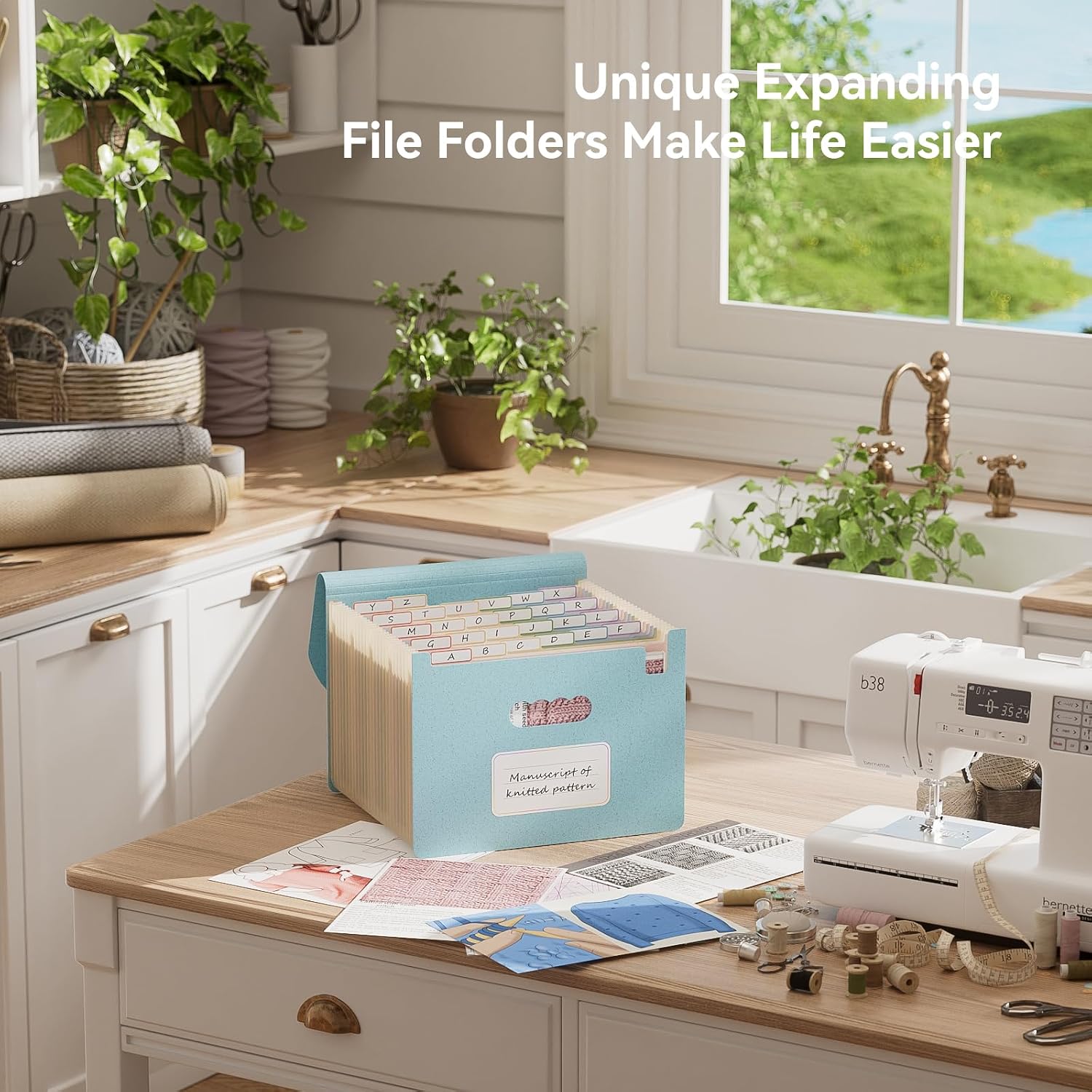 Detalle 2 de EcoStash accordion file organiser, A4 26 pockets
