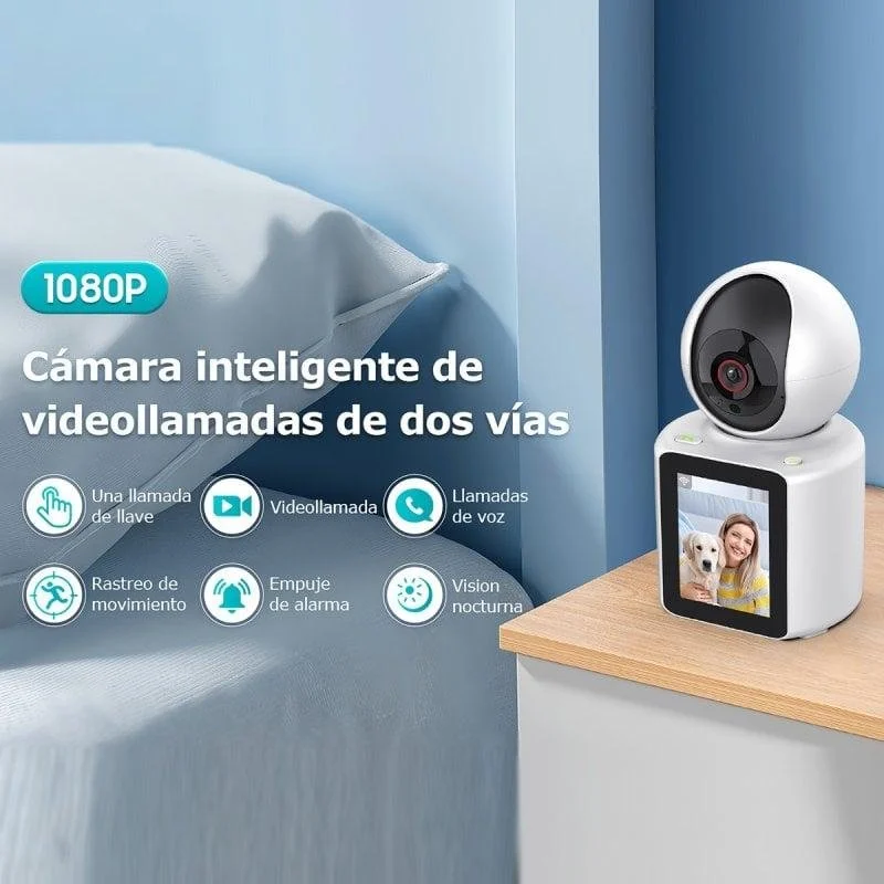 Detalle 2 de Klack Cámara Interior WiFi IP 360º FullHD Blanca