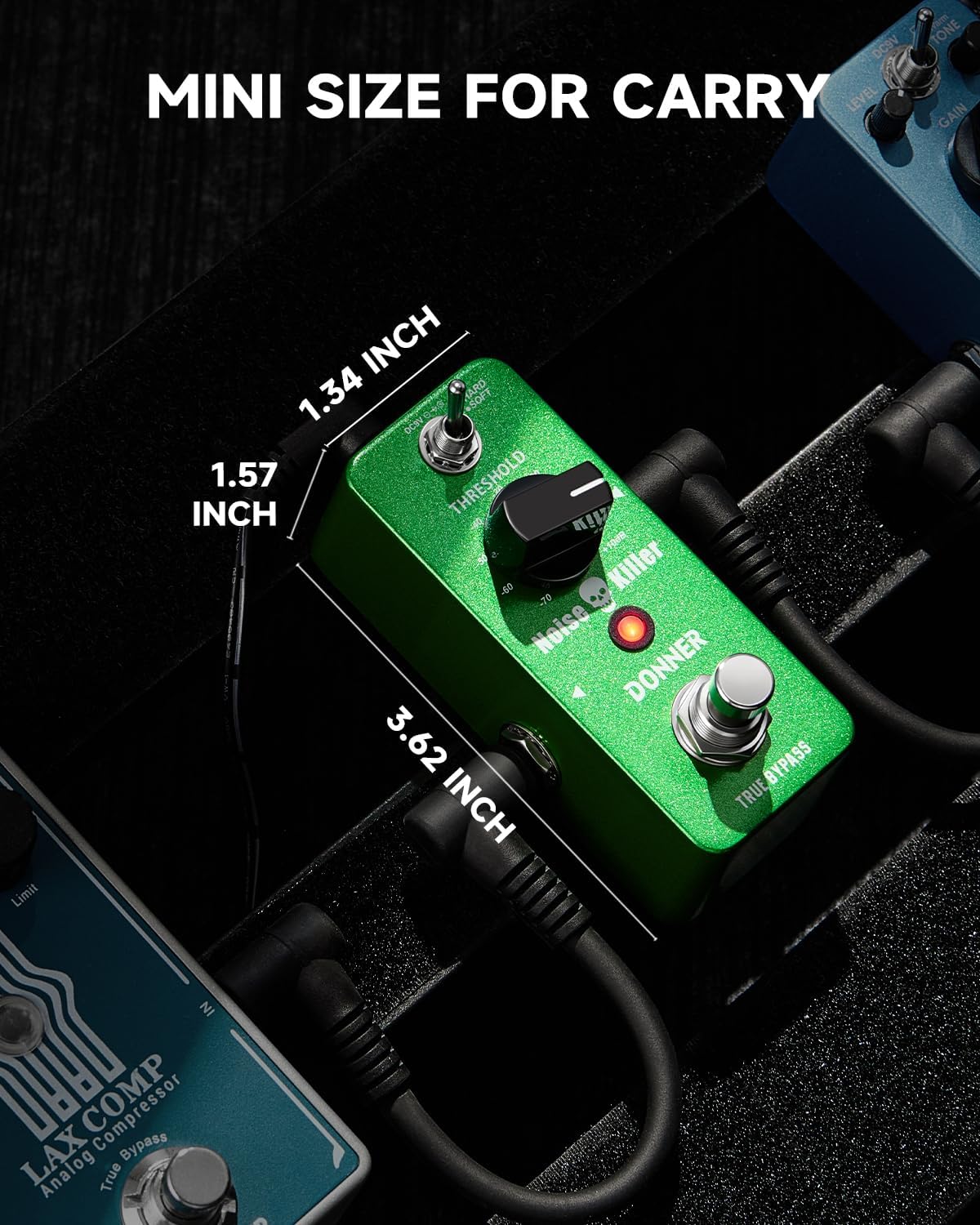 Detalle de Donner Noise Killer Noise Gate Pedal with Hard/Soft Modes and True Bypass