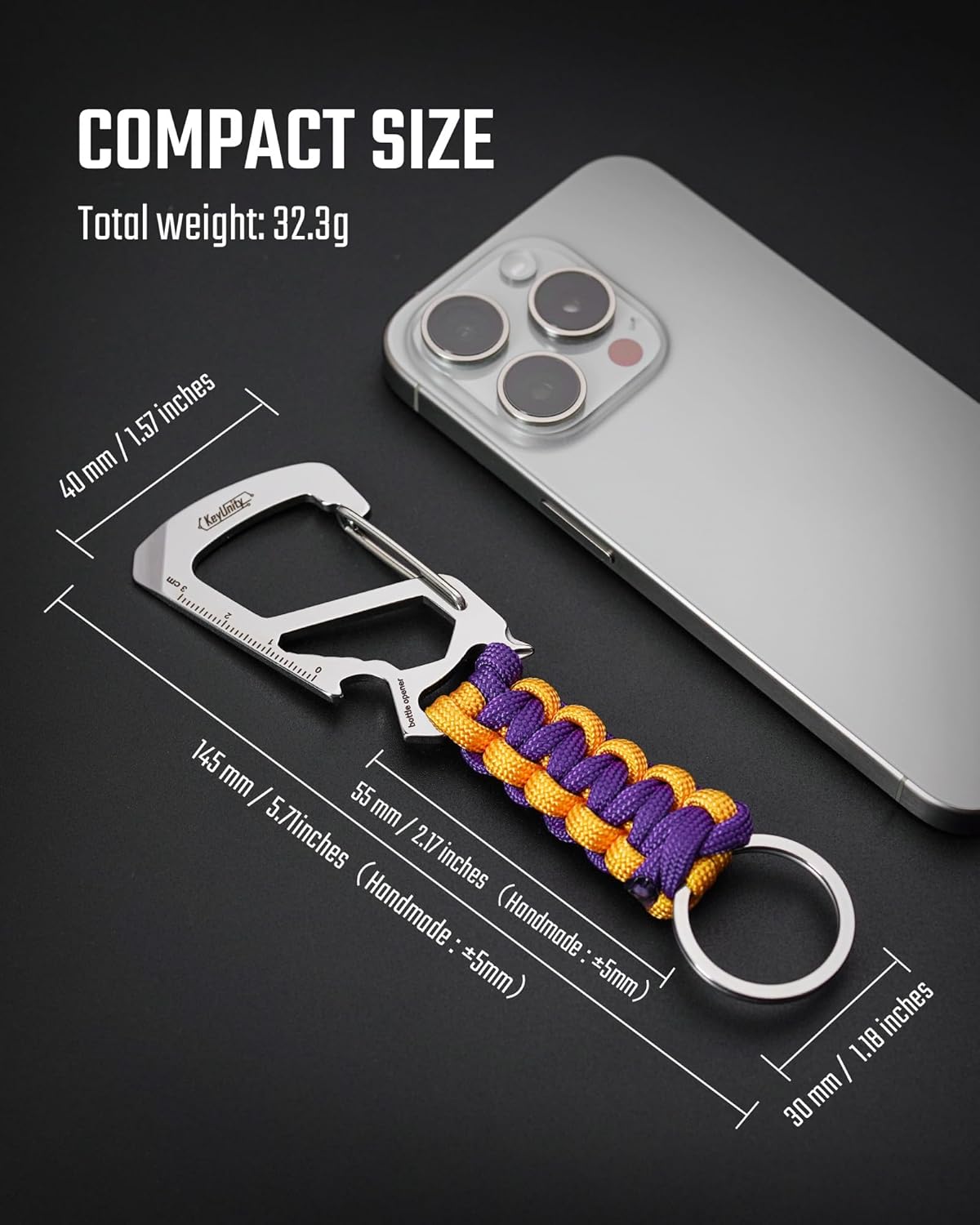 Thumbnail 2 de KeyUnity KC00 Paracord Keychain