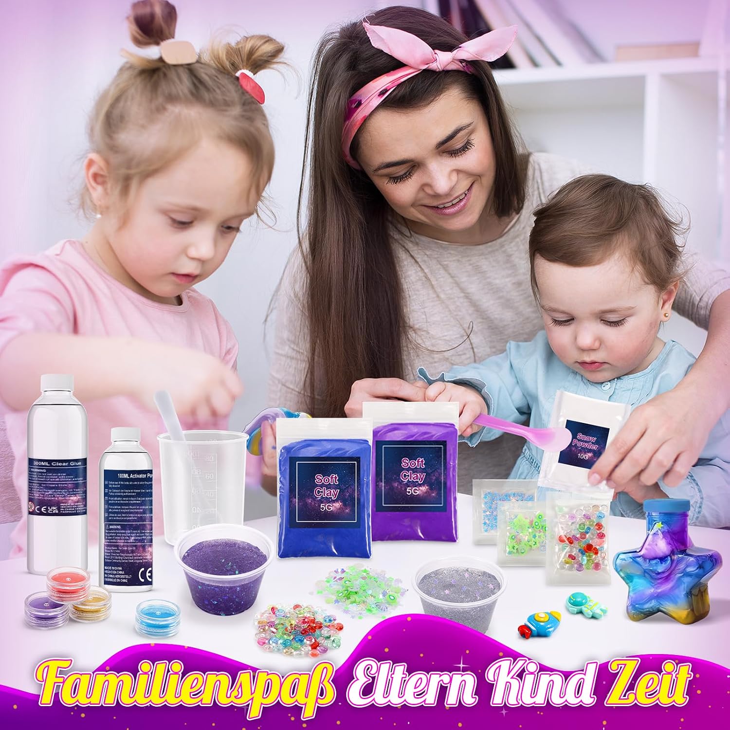 Detalle de iKidiki Galaxy Schleim DIY Set – Kreatives Slime-Spielzeug für Kinder von 6–12 Jahren