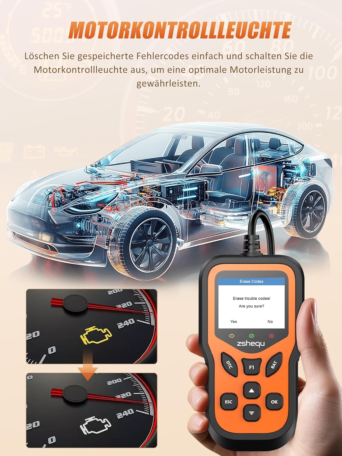 Thumbnail 2 de OBD2 Diagnosegerät OBD EOBD Scanner 35.901 DTC 📟