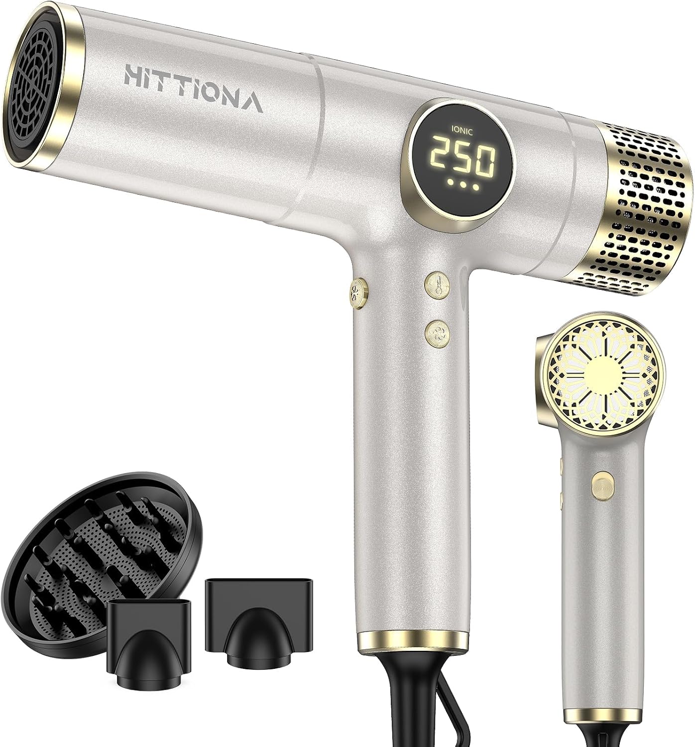 Detalle de HITTIONA Sèche-cheveux voyage ionique 0,4 kg 💇♀