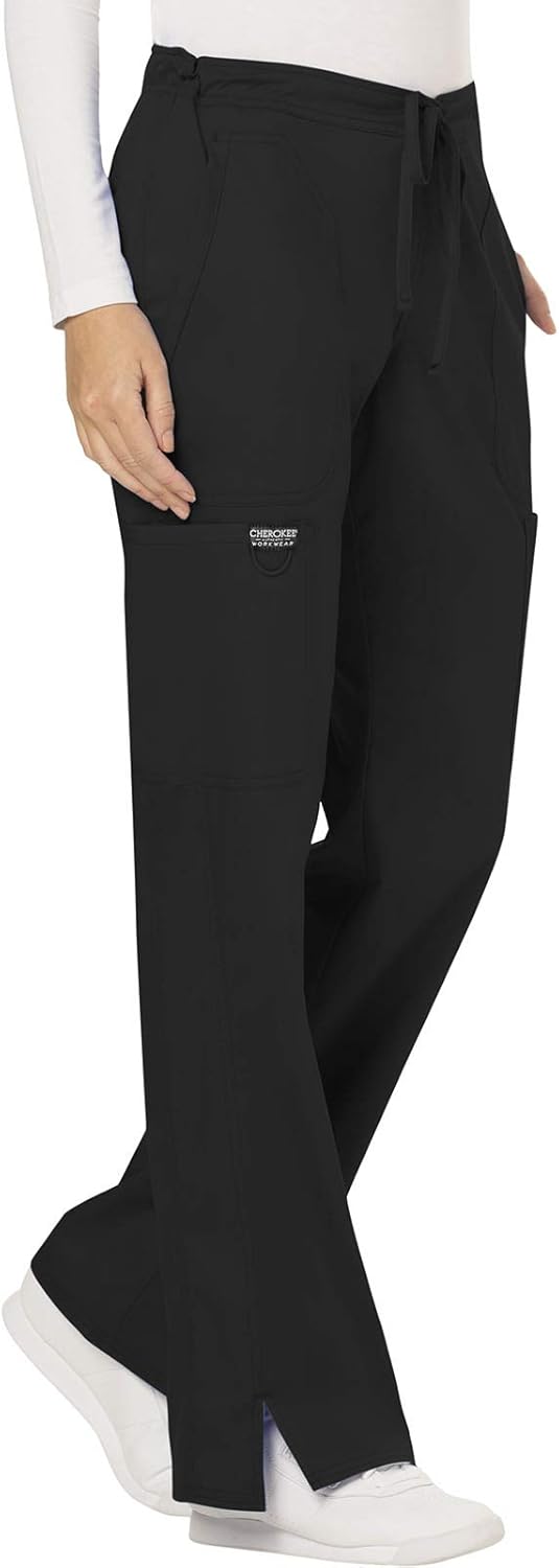 Thumbnail 6 de Cherokee Women Scrubs Pant Workwear Revolution Mid Rise Moderate Flare Drawstring WW120