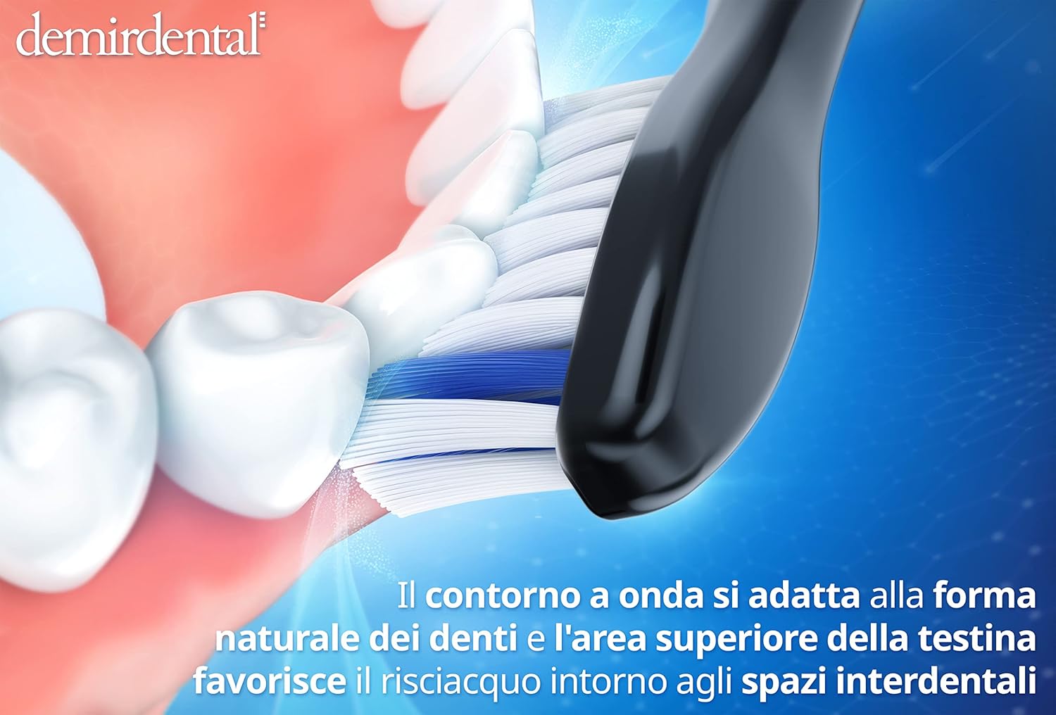 Thumbnail 3 de Set 8 testine demirdental compatibili Philips Sonicare (Extra Morbido, Nero) HX6058eb