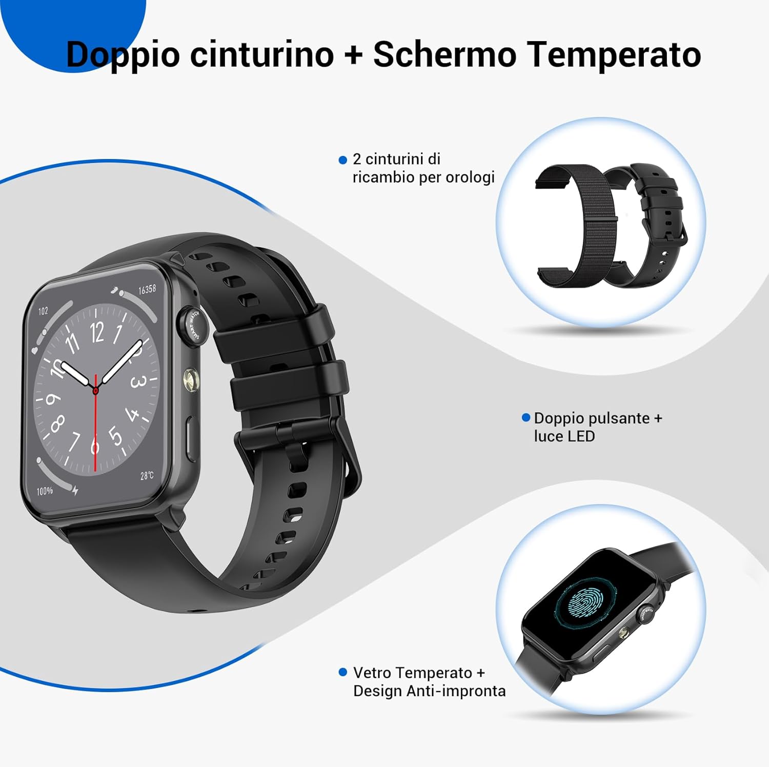 Thumbnail 4 de Baolubao Reloj Inteligente Hombre Mujer