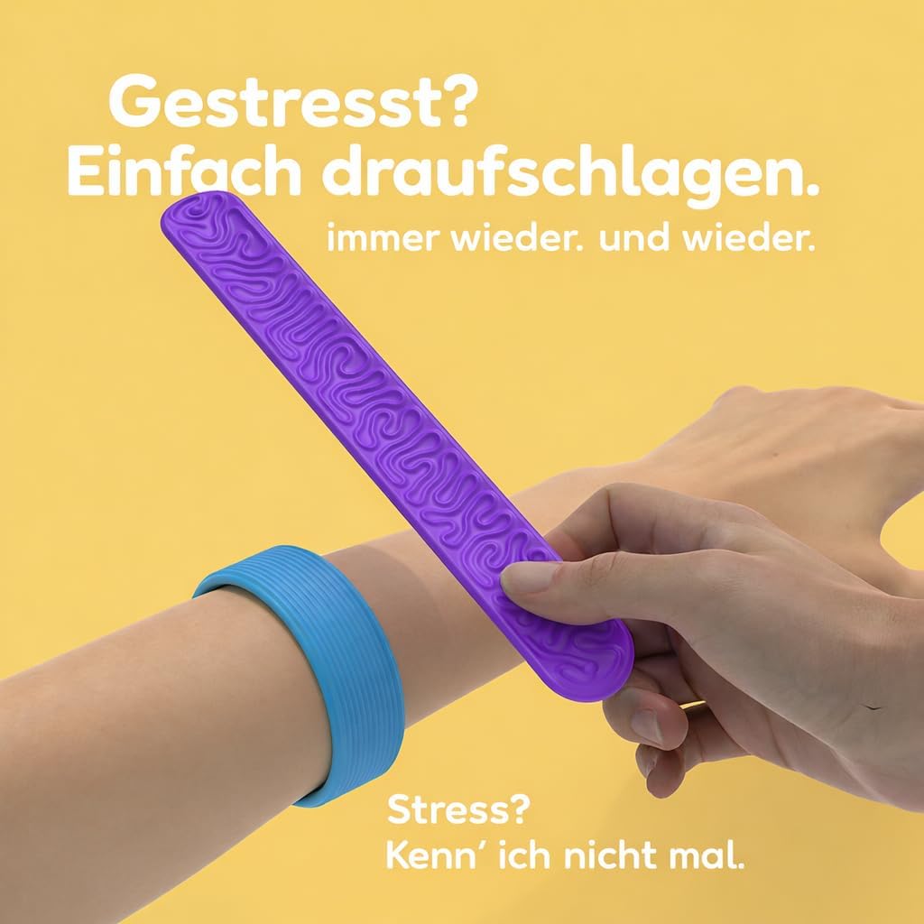 Thumbnail 2 de AotBlcer: 6 strukturierte Sensorik-Armbänder mit Silikonverschluss für Kinder & Erwachsene