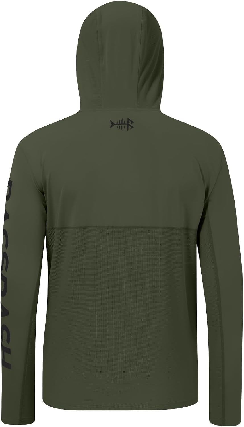 Detalle de BASSDASH UPF 50+ Men's UV Sun Protection Long Sleeve Performance Fishing Hoodie