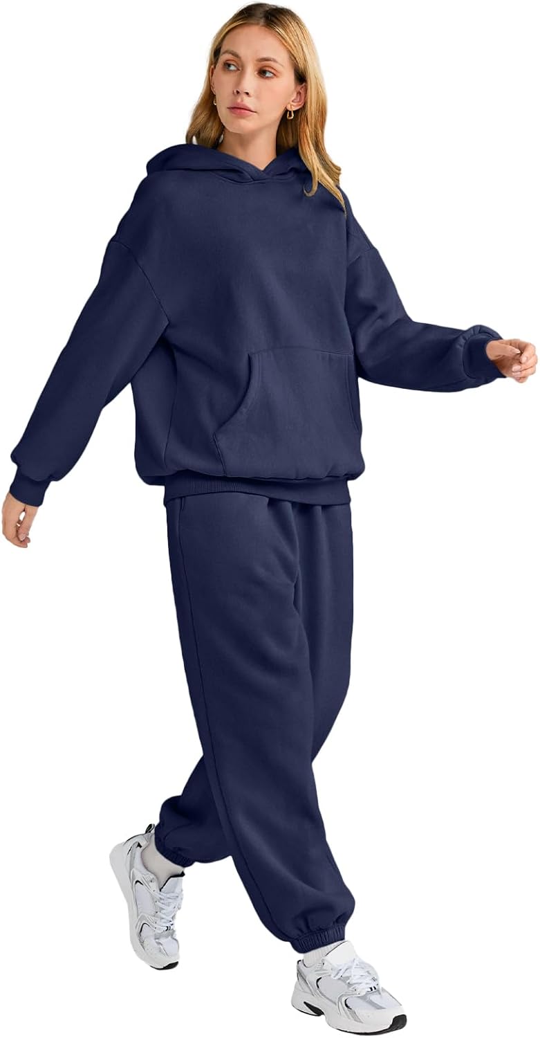 Thumbnail 3 de AUTOMET Womens 2 Piece Lounge Hoodie Sweatsuit Set (Plus Size)