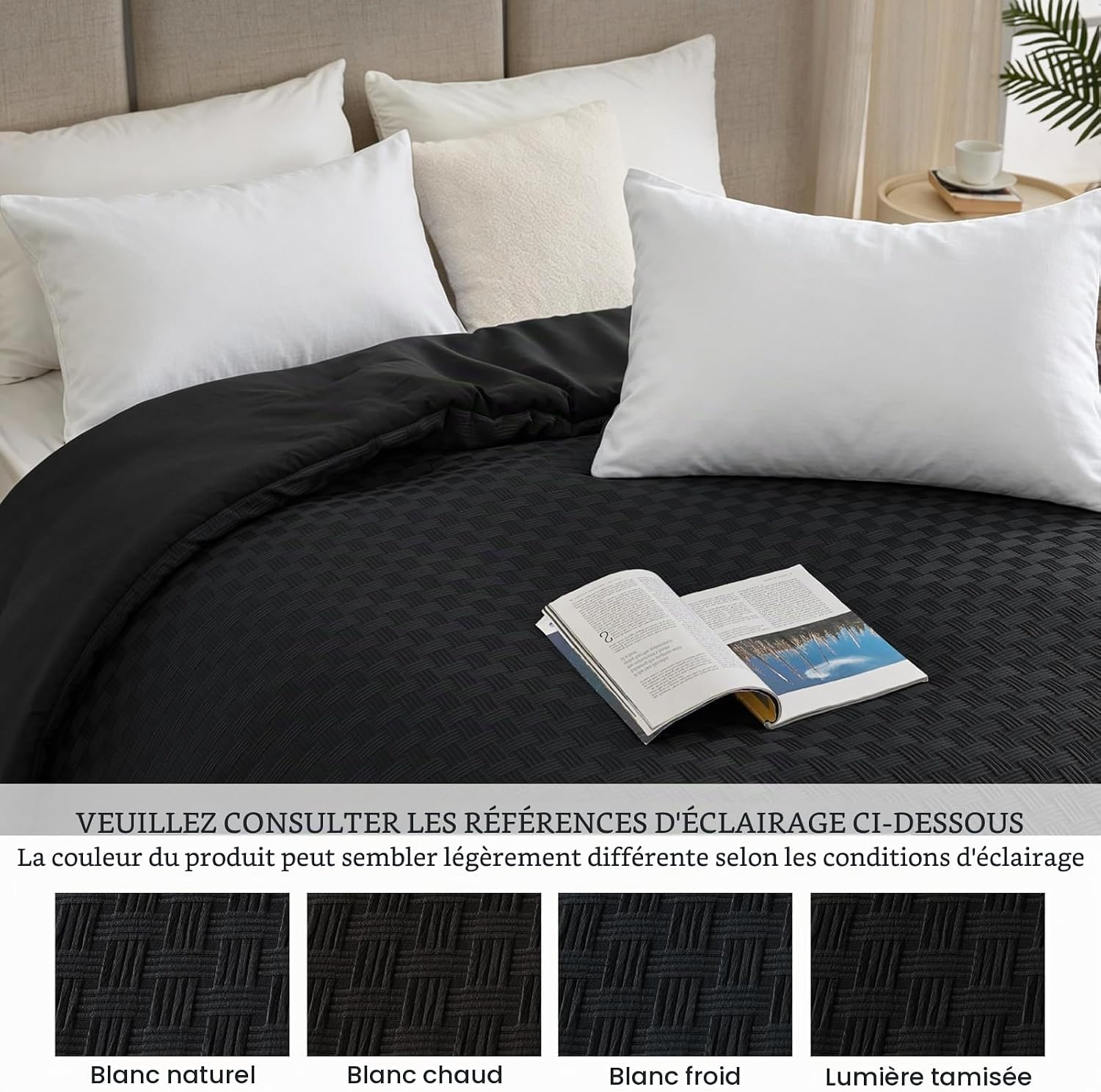 Detalle 1 de Whale Flotilla EUCF-B220240-BK omkeerbaar dekbed 220 x 240 cm, 300 g/m²