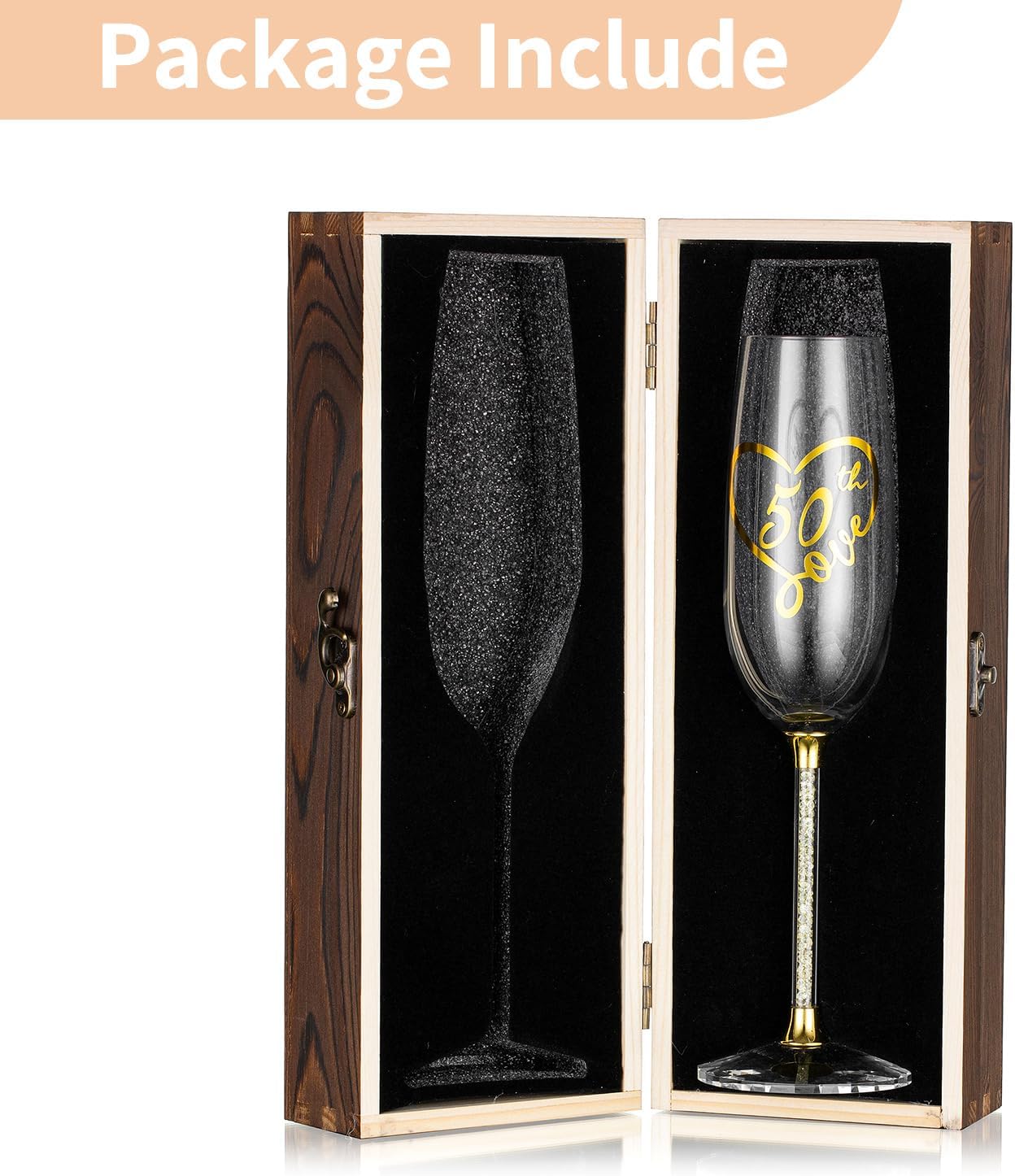 Thumbnail 6 de NUPTIO 50th birthday champagne flute gift 200ml