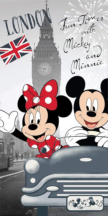 Toalla de baño Minnie y Mickey London 🏖