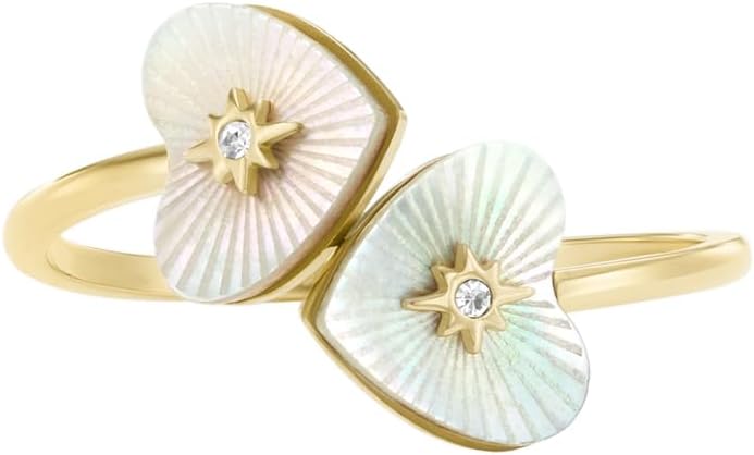 Thumbnail 3 de Fossil Damen Ringe aus Edelstahl – Offen, goldfarben, poliert