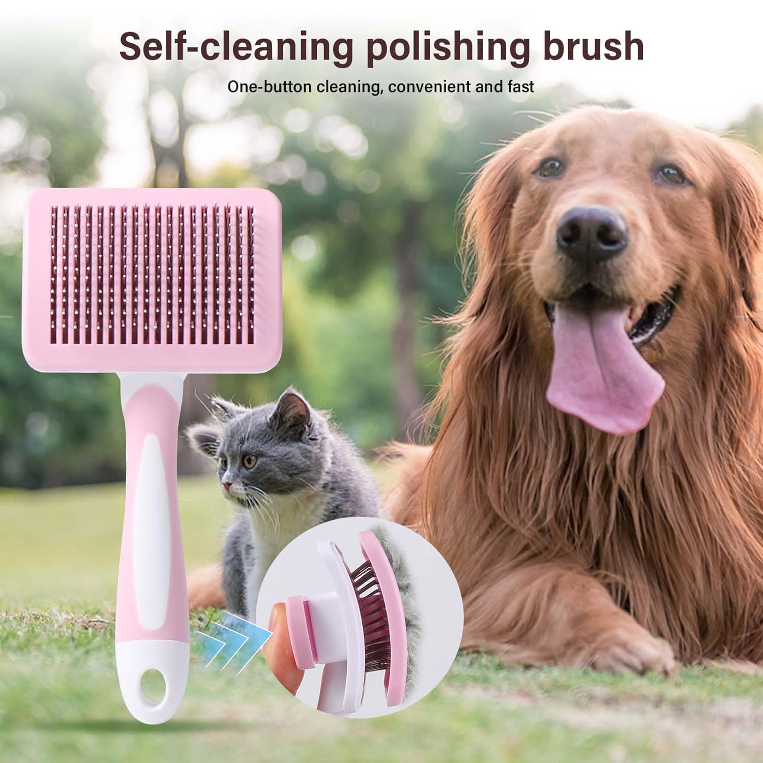 Thumbnail 4 de Vinabo Selbstreinigende Hundebürste 1 Stück