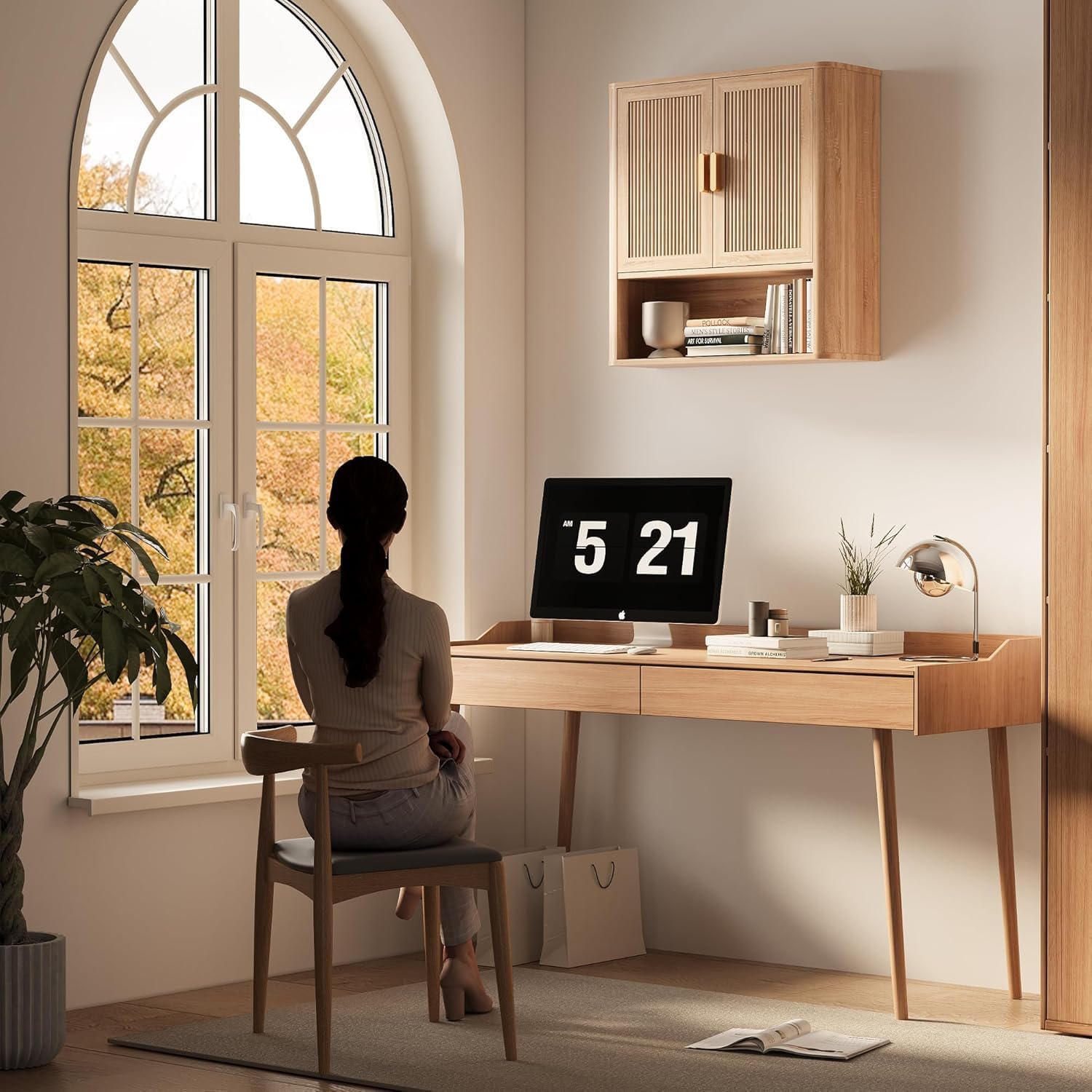 Thumbnail 6 de INNOD Bathroom Wall Storage Cabinet 1-shelf