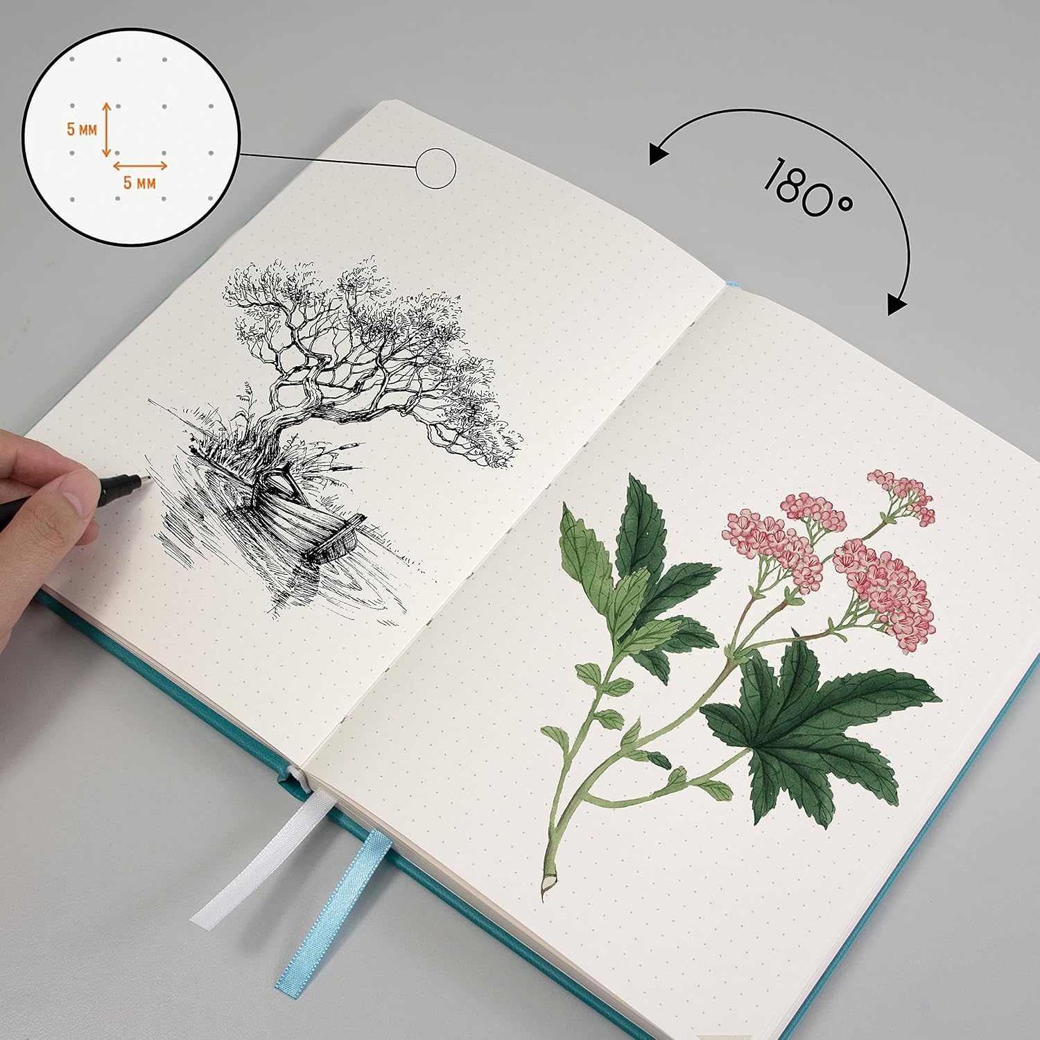Thumbnail 2 de STATIONERY ISLAND Bullet Dotted Journal A5 (180 Seiten, gepunktet, Hardcover, 120 g/m²)