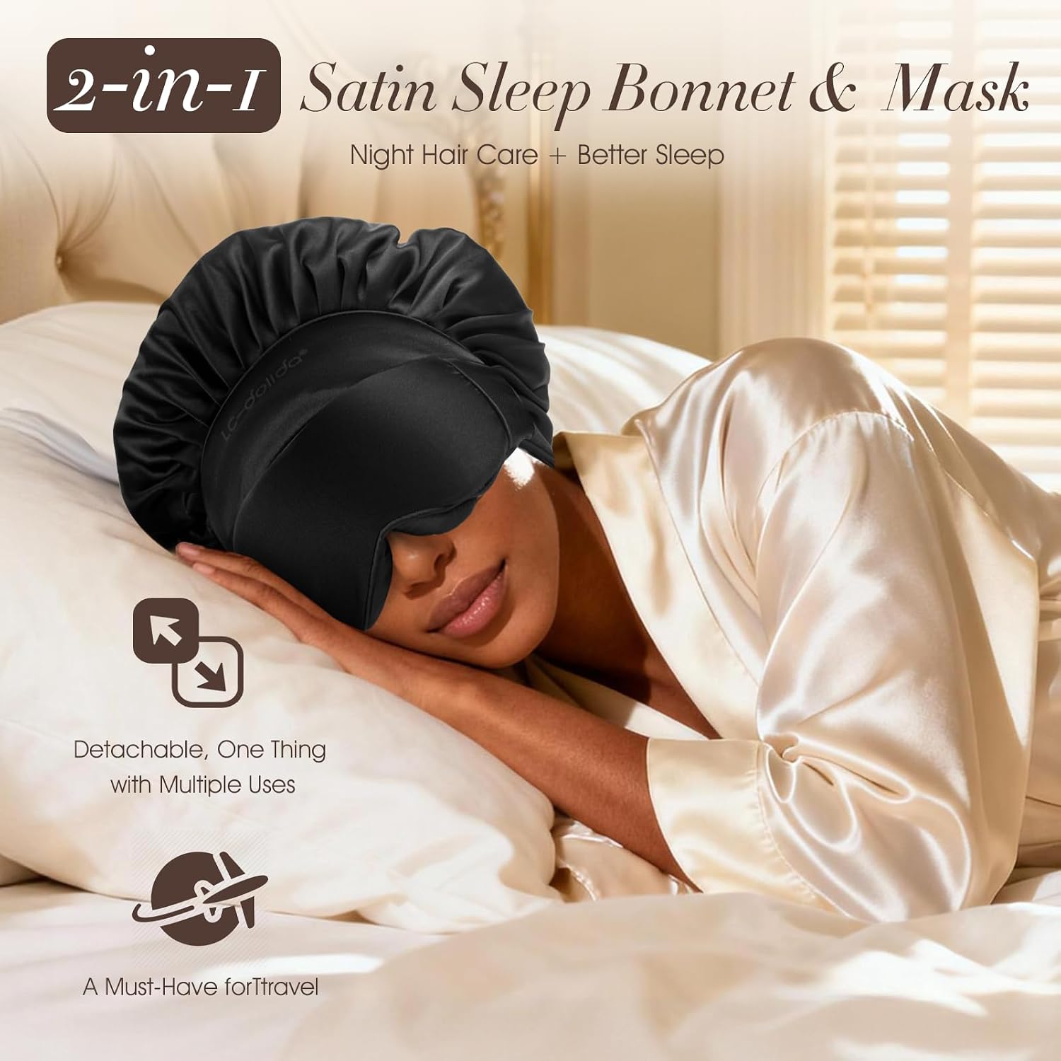Thumbnail 1 de LC-dolida Satin Sleep Bonnet