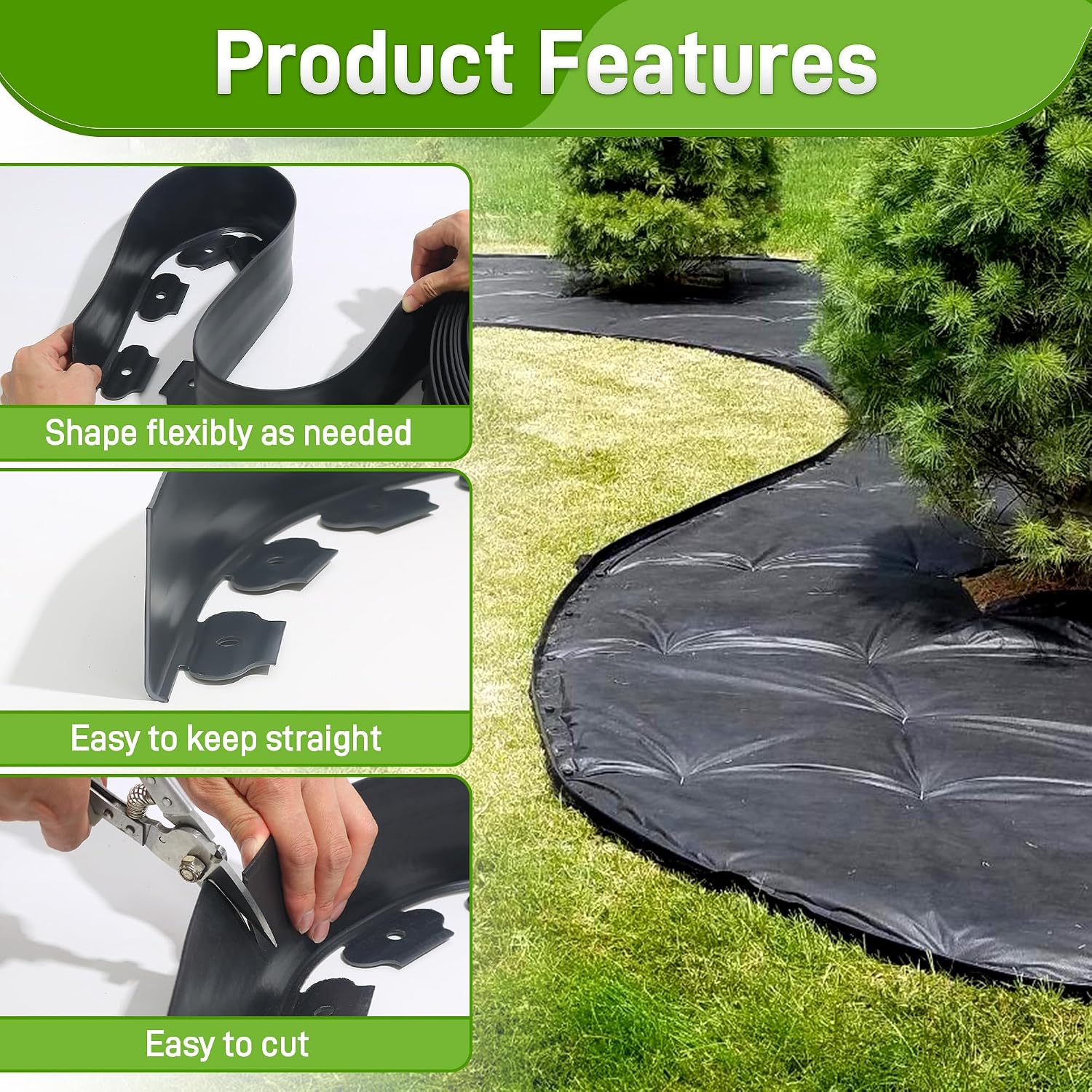 Thumbnail 2 de Quibbay plastic landscape edging, 100 ft