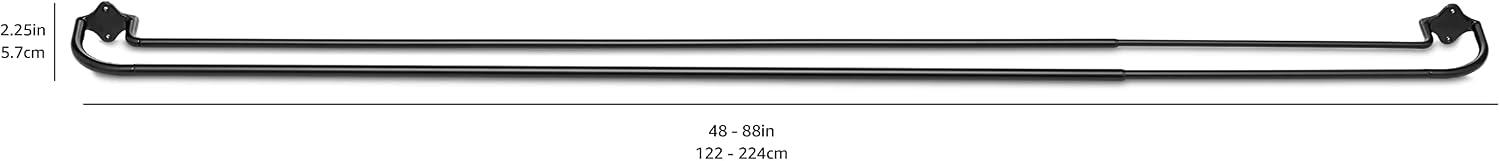 Thumbnail 4 de Amazon Basics Extendable Double Curtain Pole 122–224 cm 🪟