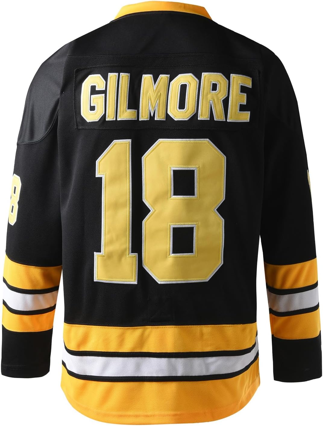 Detalle 1 de cridpop Happy Gilmore 18 Men's Hockey Jersey, Black Polyester Mesh
