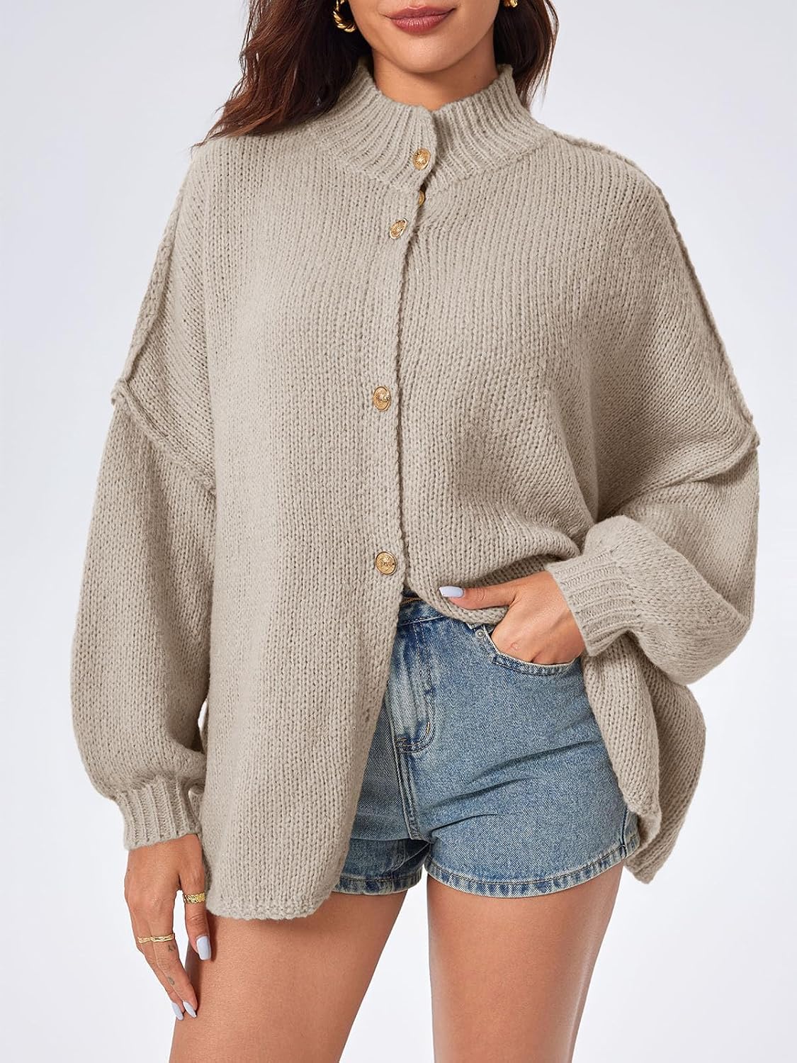 Detalle de Saodimallsu Oversized Cardigan 1 Size