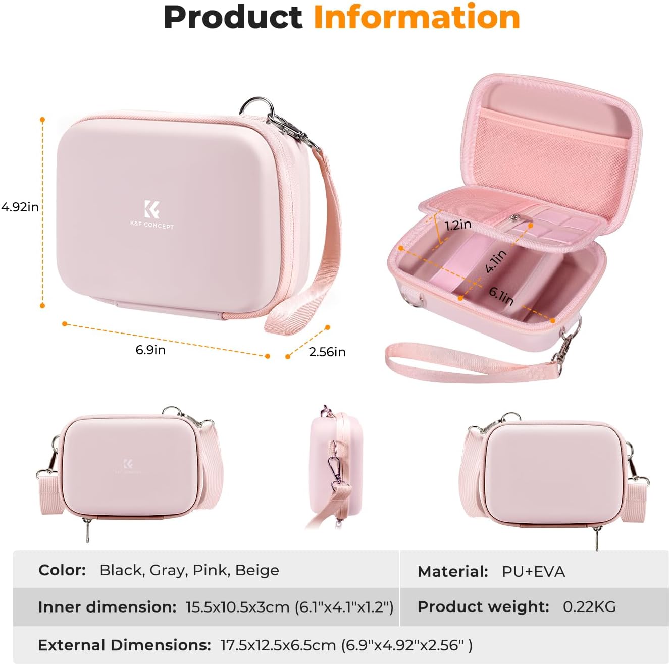 Thumbnail 5 de K&F CONCEPT Digitalkamera Tasche 16 x 11 x 3 cm