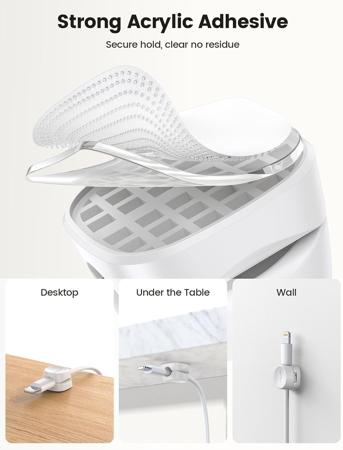 Detalle 2 de Lamicall Spring Cable Holder Clips 8mm