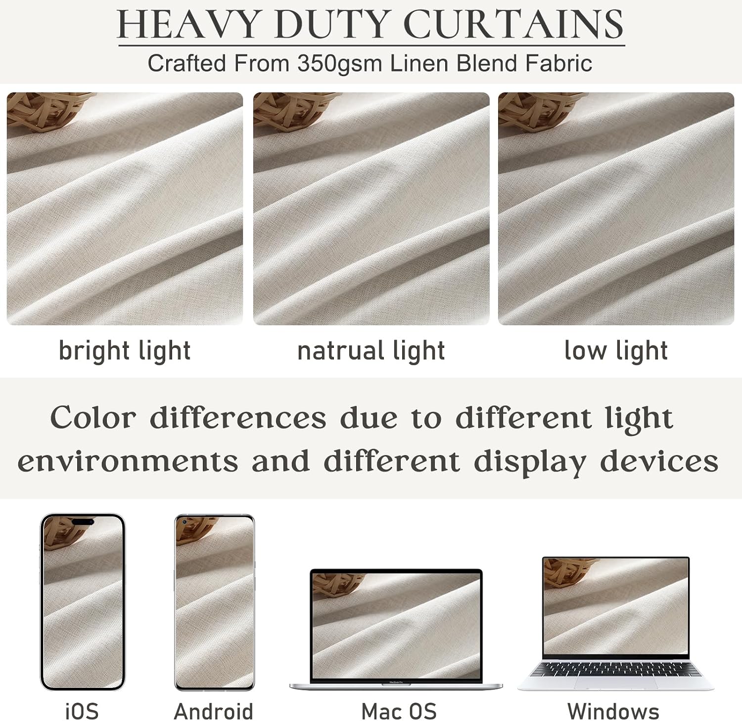 Detalle de Cute Birch Blackout Curtains, 96-Inch