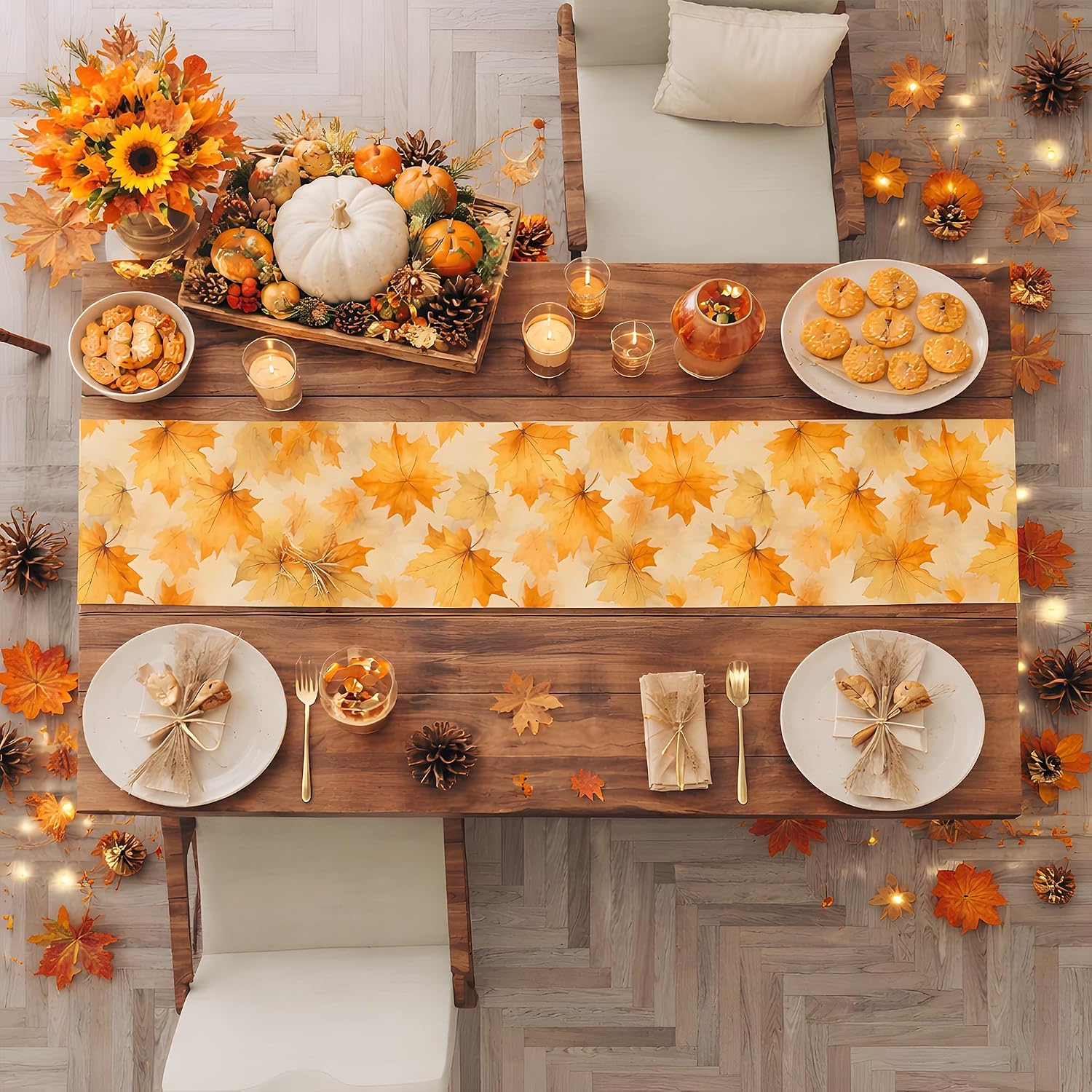 Thumbnail 5 de Fall Table Runner, 73 × 13.8 Inches