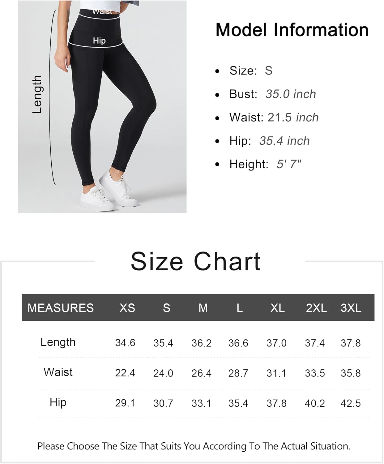 Thumbnail 6 de THE GYM PEOPLE Pantalon de yoga taille haute femme : legging d’entraînement doux à poches profondes