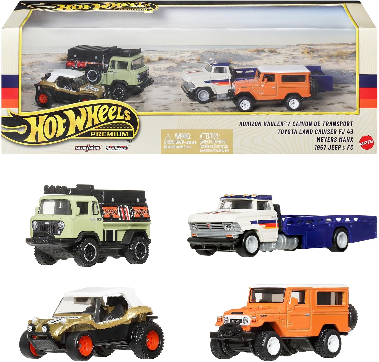 Detalle de Hot Wheels GMH39-987E プレミアム オフロードミニカーセット 1/64・4台