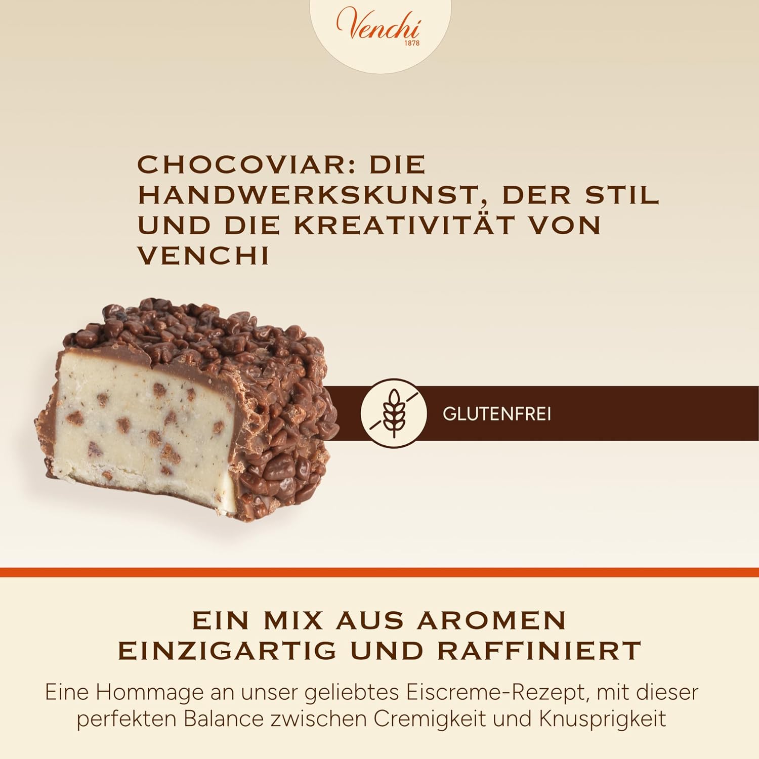 Thumbnail 3 de Venchi Chocoviar Stracciatella – Pralinen mit Sahne, Nibs & Milchschokolade, 1 kg (glutenfrei)